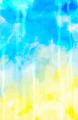 水彩風　水滴の垂れる爽やかなテクスチャ背景イラスト　キャンバス
