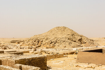 Ruins from building near pyramid of Djoser