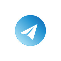 Send Icon. Paper Plane logo. SVG Icon.	
