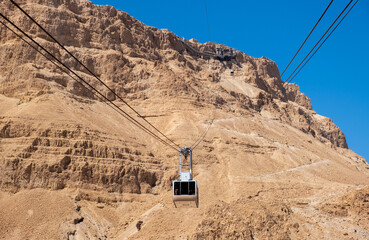 Cable car to Masada National Park, Israel