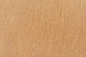 Sandy beach background. Detailed sand texture. Top view