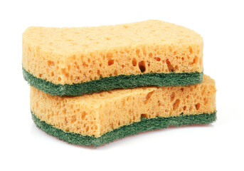 sponges isolated on white