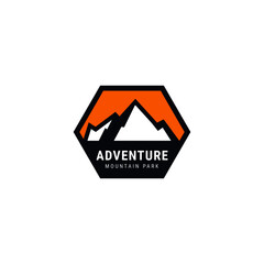Clean adventure and outdoor logo design template vector