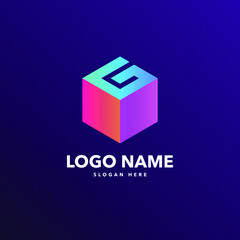 g letter modern logo design
