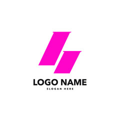 H letter modern logodesign