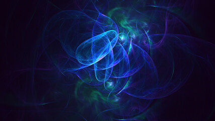 Obraz premium 3D rendering abstract colorful fractal light background