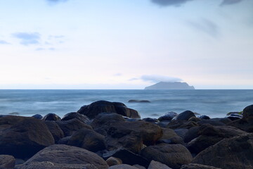 Beiguan Tidal Park at Northeast coast of Taiwan (New Taipei City and Yilan) National Scenic Area.