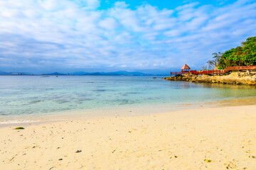 Fototapeta premium Beautiful seaside scenery in Sanya,Hainan,China.