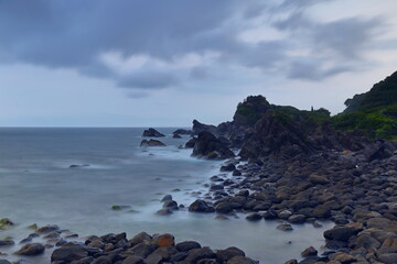 Beiguan Tidal Park at Northeast coast of Taiwan (New Taipei City and Yilan) National Scenic Area.