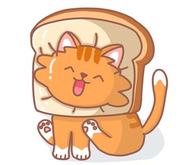 Bread and cat