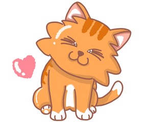 Obraz na płótnie Canvas smiling cat
