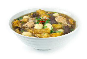 Fish maw soup with Chicken, Egg and Bamboo shoot