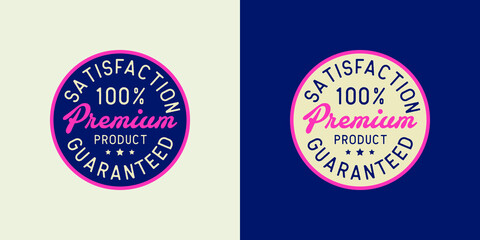 Illustration of premium logo stamp.