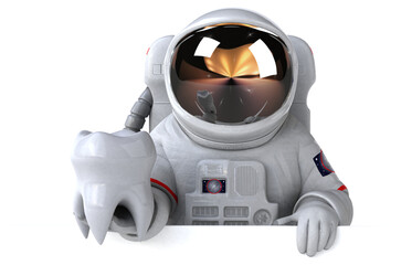 Fun astronaut - 3D Illustration