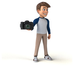 3D cartoon character fun teenager