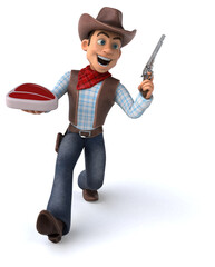 Fun Cowboy - 3D Illustration