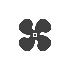 Car ventilation fan vector icon