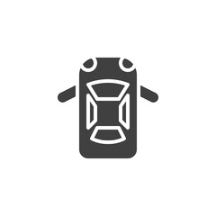 Open doors indicator vector icon