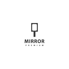 Mirror logo vector icon design illustration