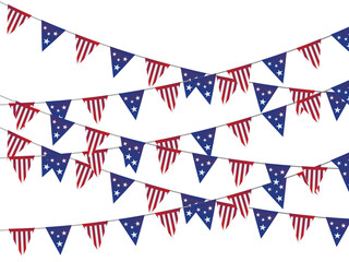 Fototapeta premium Fourth of July. 4th of July holiday banner. American Independence Day Party celebration. 