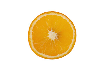 fresh orange fruit isolated on a white background