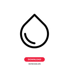 Drop icon vector. Water sign