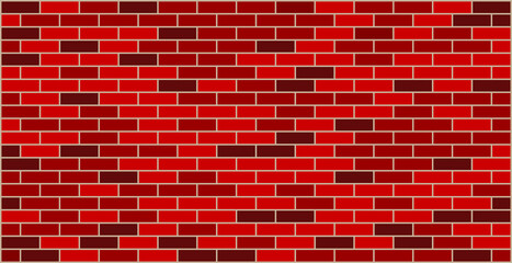 Fototapeta na wymiar Red black brick wall masonry puzzles pattern texture background banner.
