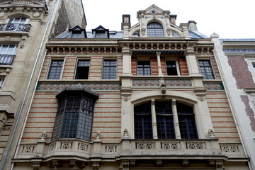 Obraz premium Façade hôtel particulier Paris 8ème