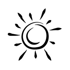 Sun abstract logo icon