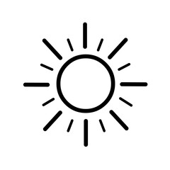 Sun logo icon vector
