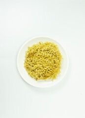 Indonesian Mie Goreng or Fried Noodle with egg traditional Indonesian or Chinese food