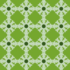 green olive mandala art seamless pattern floral creative design background vector illustration