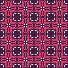 red magenta violet pink mandala art seamless pattern floral creative design background vector illustration