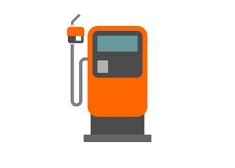 Gas station. Simple flat illustration