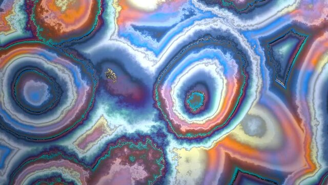 Abstract psychedelic shifting pattern, agate like, for background.