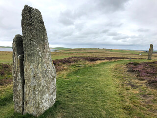 Ring of Brodgar on Cloudy Day