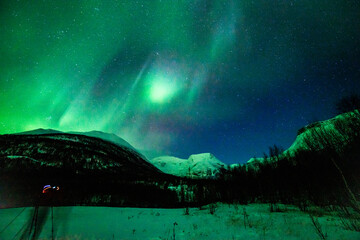 landscape with stars