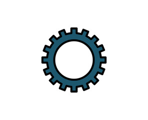 Gear premium line icon. Simple high quality pictogram. Modern outline style icons. Stroke vector illustration on a white background. 