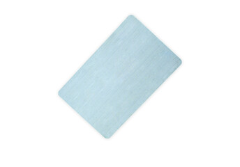 business card plastic mockup on white background