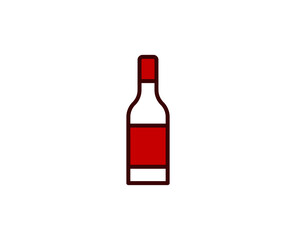 Alcohol flat icon. Single high quality outline symbol for web design or mobile app.  Holidays thin line signs for design logo, visit card, etc. Outline pictogram EPS10