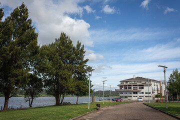 Partial landscape of Pateira de Fermentelos, natural lagoon located in the triangle of the municipalities of Águeda, Aveiro and Oliveira do Bairro, Portugal May 22, 2021