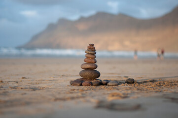 Stones as a symbol of balance, harmony and happiness