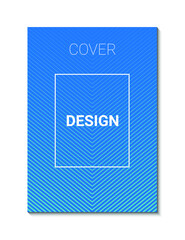 Minimal cover design template  with abstract lines modern  color gradient brochure, catalog, poster, book, magazine. 