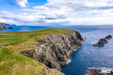 Aerial view of Malin Beg - County Donegal, Ireland
