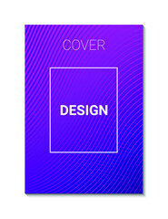 Minimal cover design template  with abstract lines modern  color gradient brochure, catalog, poster, book, magazine. 