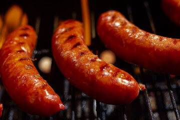 Chorizo a la brasa con llama