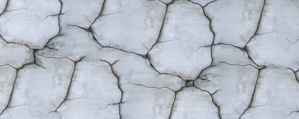 Background of cement wall cracks - Powered by Adobe