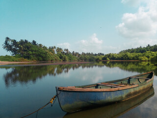 boat on the lake