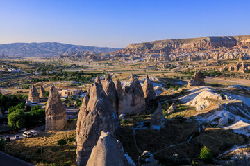 Amazing View to the Turkish Mountains in Cappadocia, Turkey