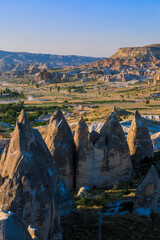 Amazing View to the Turkish Mountains in Cappadocia, Turkey
